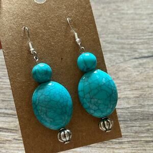 BOGO FREE Howlite turquoise earrings